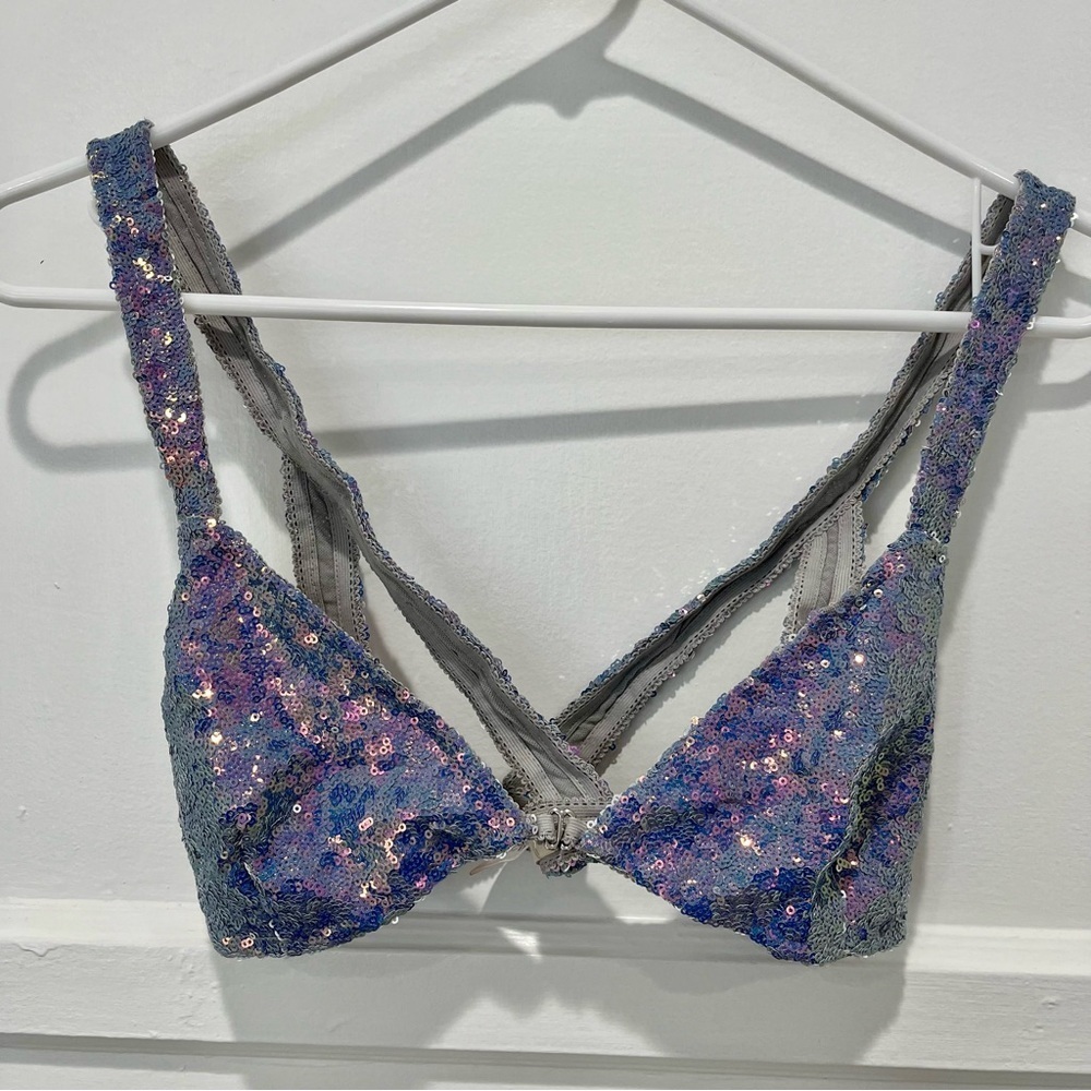 For Love & Lemons Cosmo Sequin Strappy Bra - Picture 3 of 4